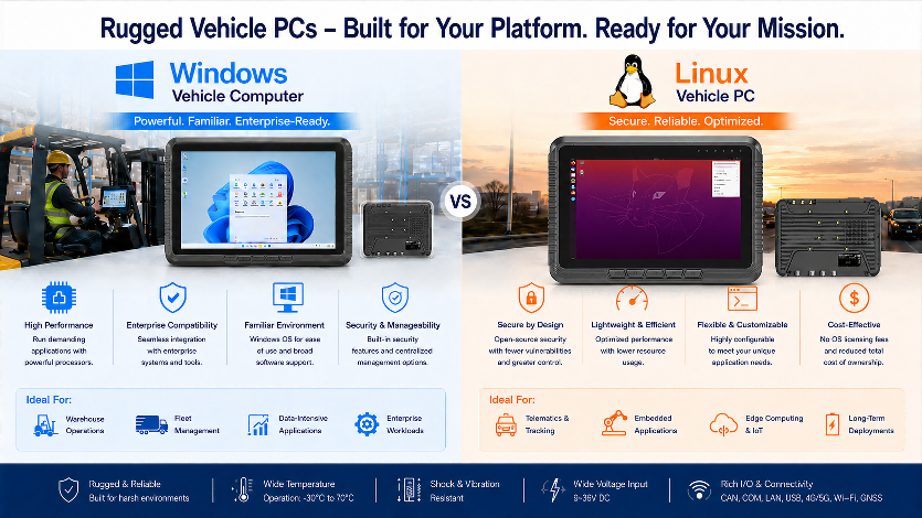 Why Rugged Vehicle PCs Fit Mixed Fleet Workflows Why Rugged Vehicle PCs Fit Mixed Fleet Workflows