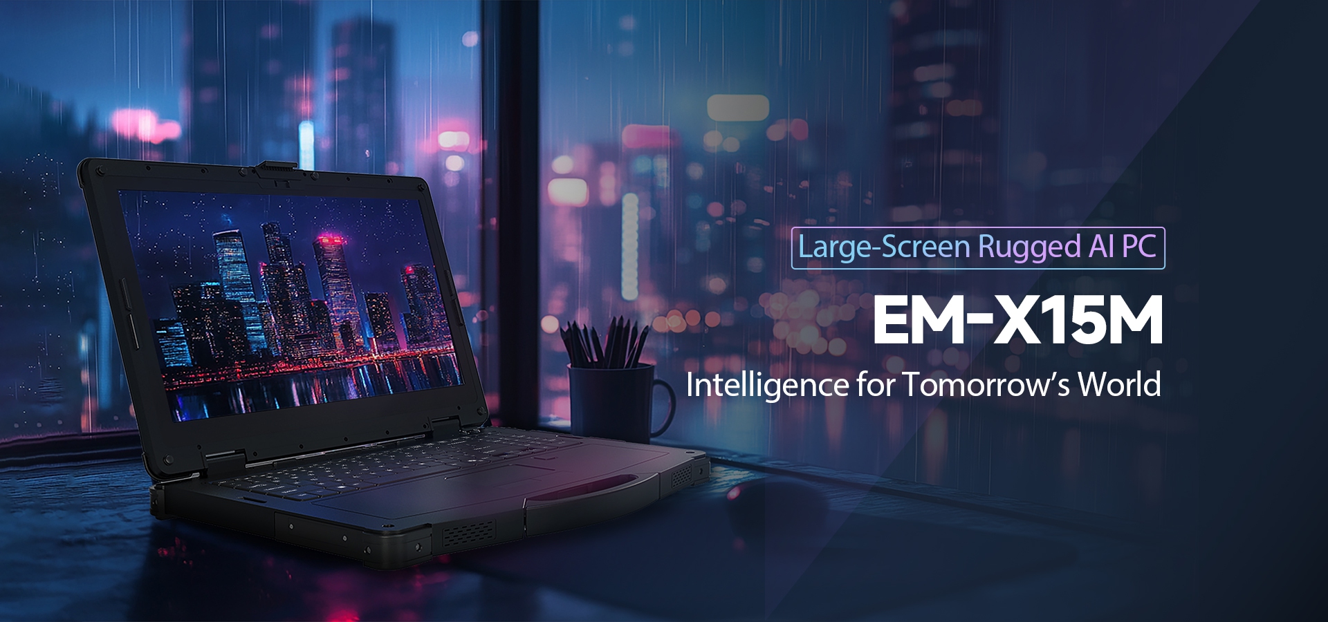 EM-X15M Large-Screen Rugged AI PC