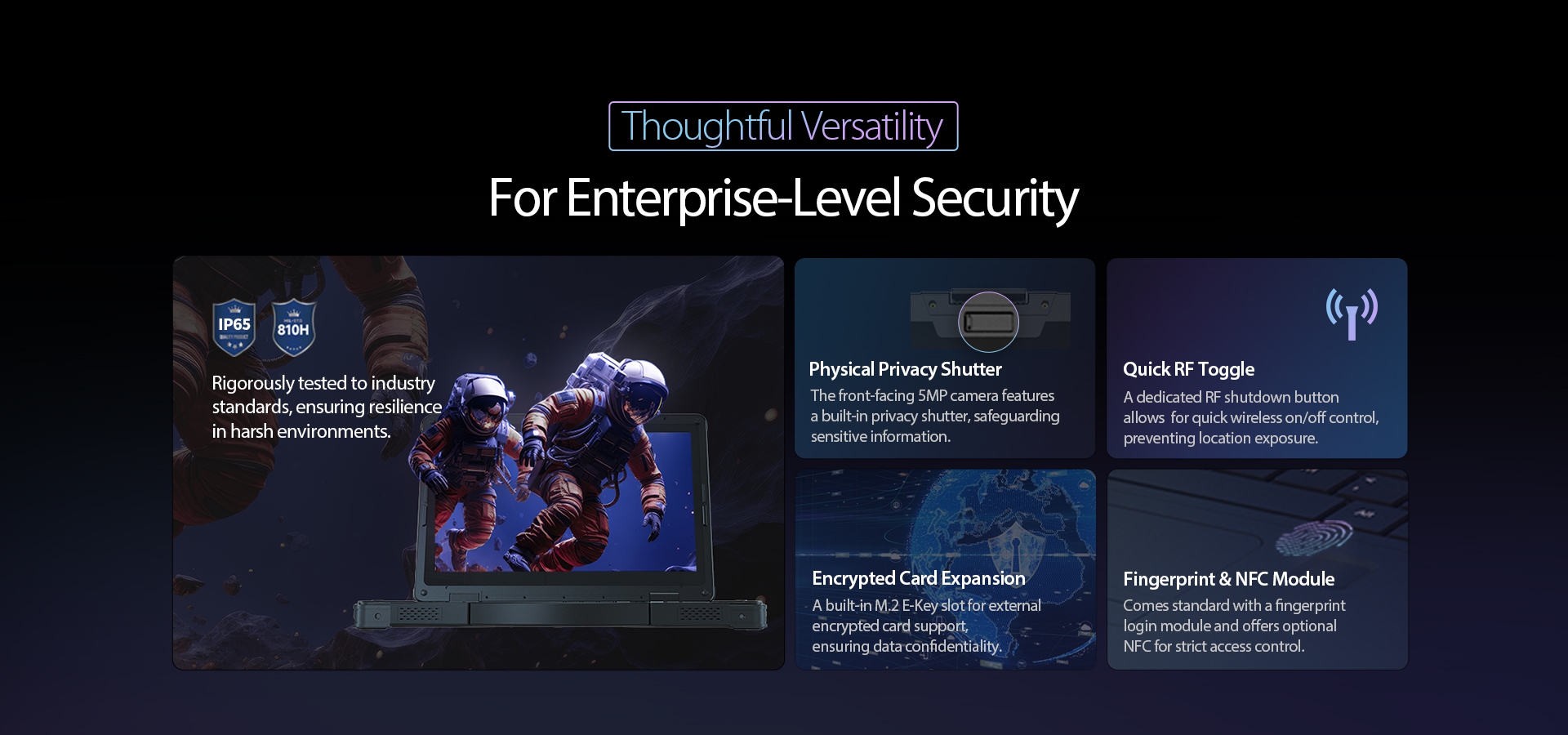 Enterprise-Level Security Rugged Laptop
