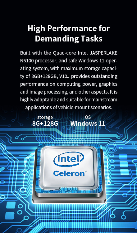 Built with the Quad-core Intel JASPER LAKE N5100 processor, and safe Windows 11 operating system, withmaximum storage capacity of 8GB+128GB