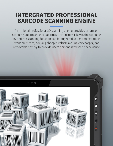 Intergrated professional barcode scanning engine
