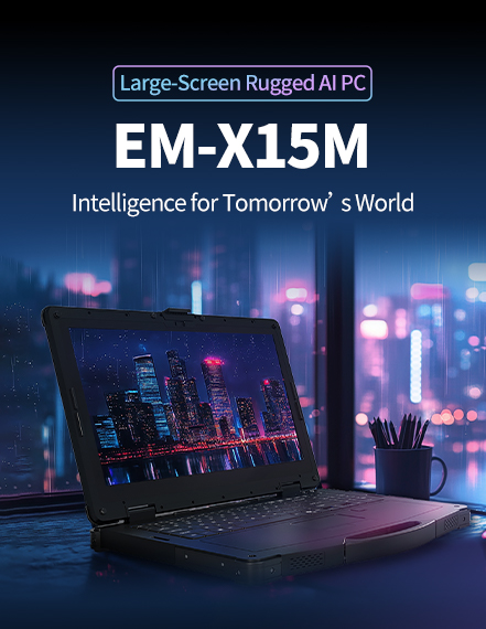 EM-X15M Large-Screen Rugged AI PC Mobile View