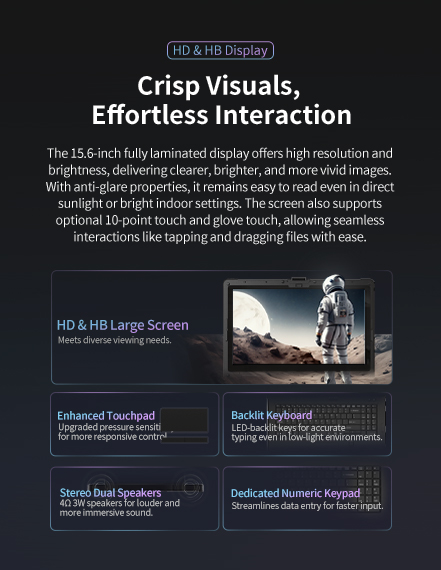 15.6-inch HD Anti-Glare Display AI PC Mobile