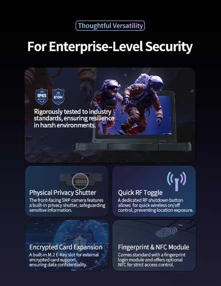 Enterprise-Level Security Rugged Laptop Mobile