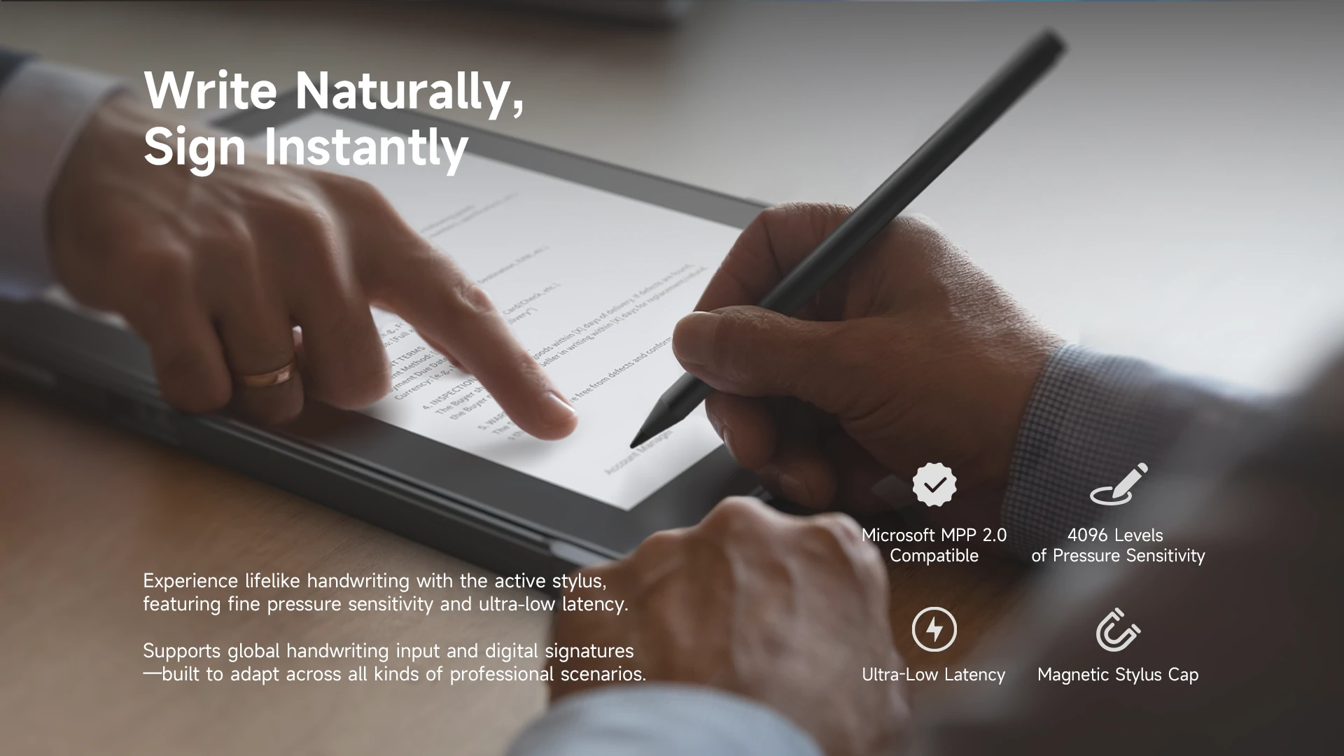 Write Naturally, Sign Instantly