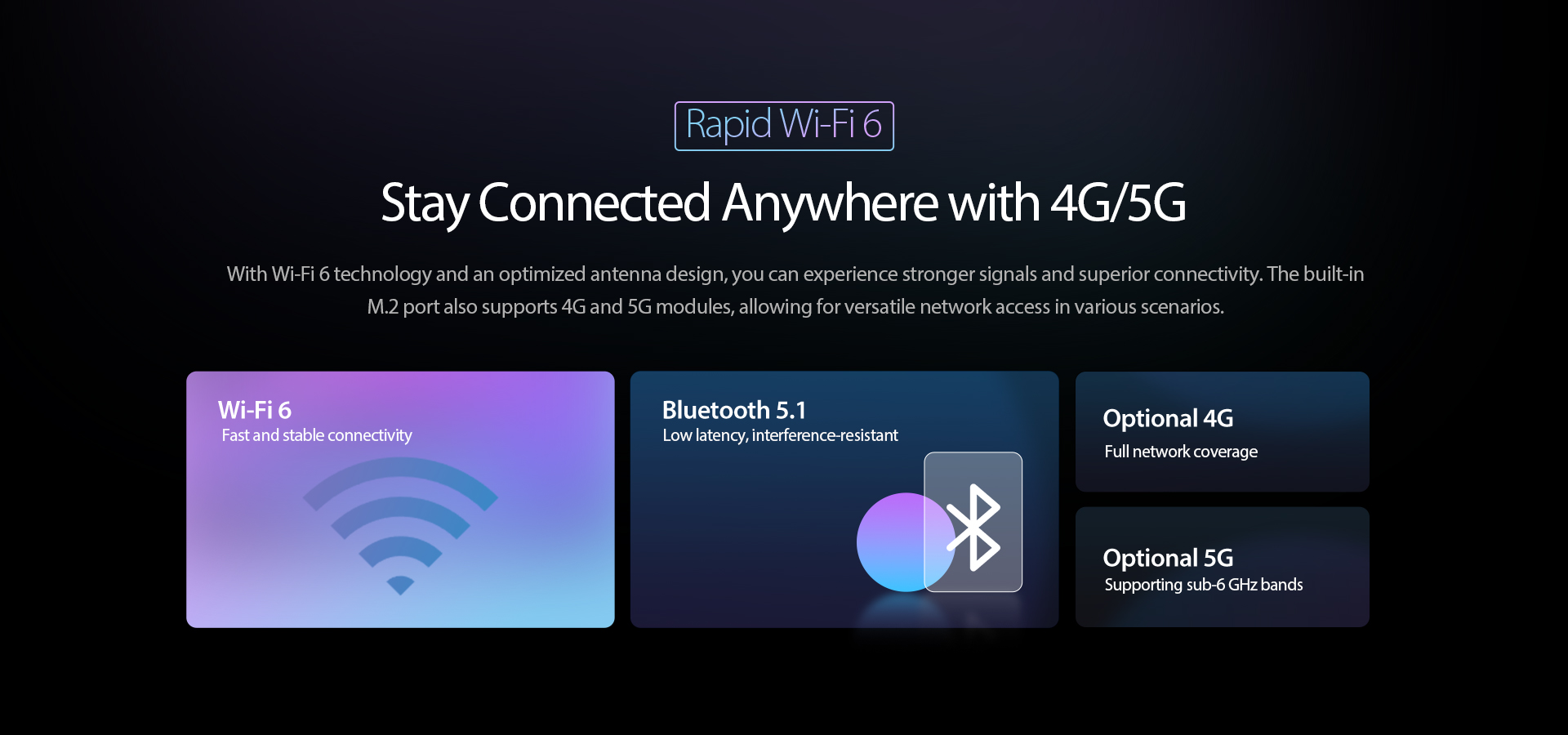AI PC Wi-Fi 6 5G Connectivity
