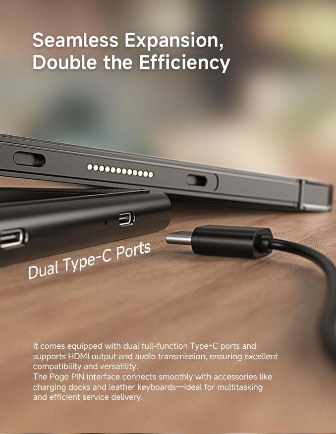 EM-IS19J rugged Windows tablet expansion ports and accessory interface mobile view