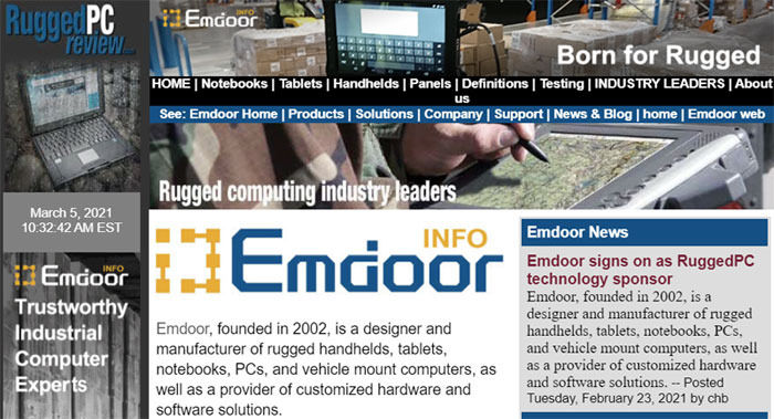 Emdoor Signs On As Rugged PC Technology Sponsor Emdoor Signs On As Rugged PC Technology Sponsor