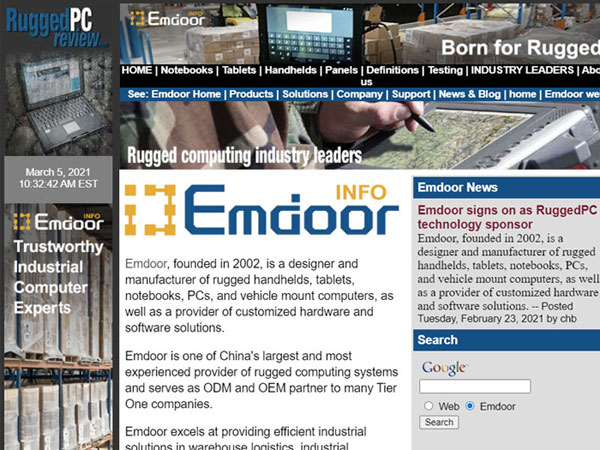 Emdoor Signs On As Ruggedpc Technology Sponsor Emdoor Signs On As Ruggedpc Technology Sponsor