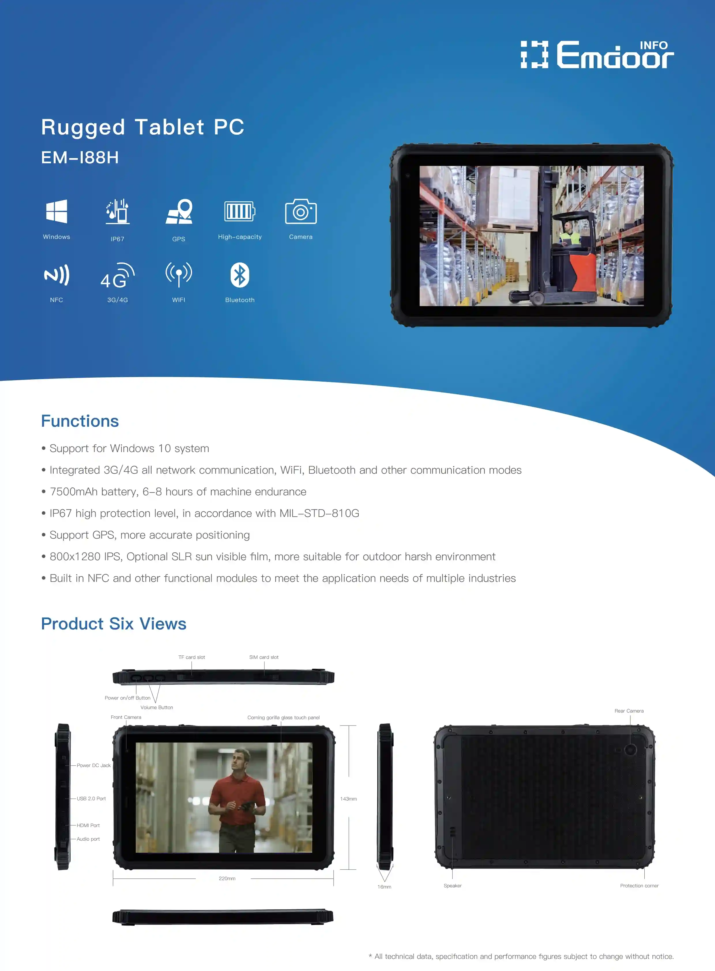 Application of the Industrial Tablet Windows 10 Application of the Industrial Tablet Windows 10